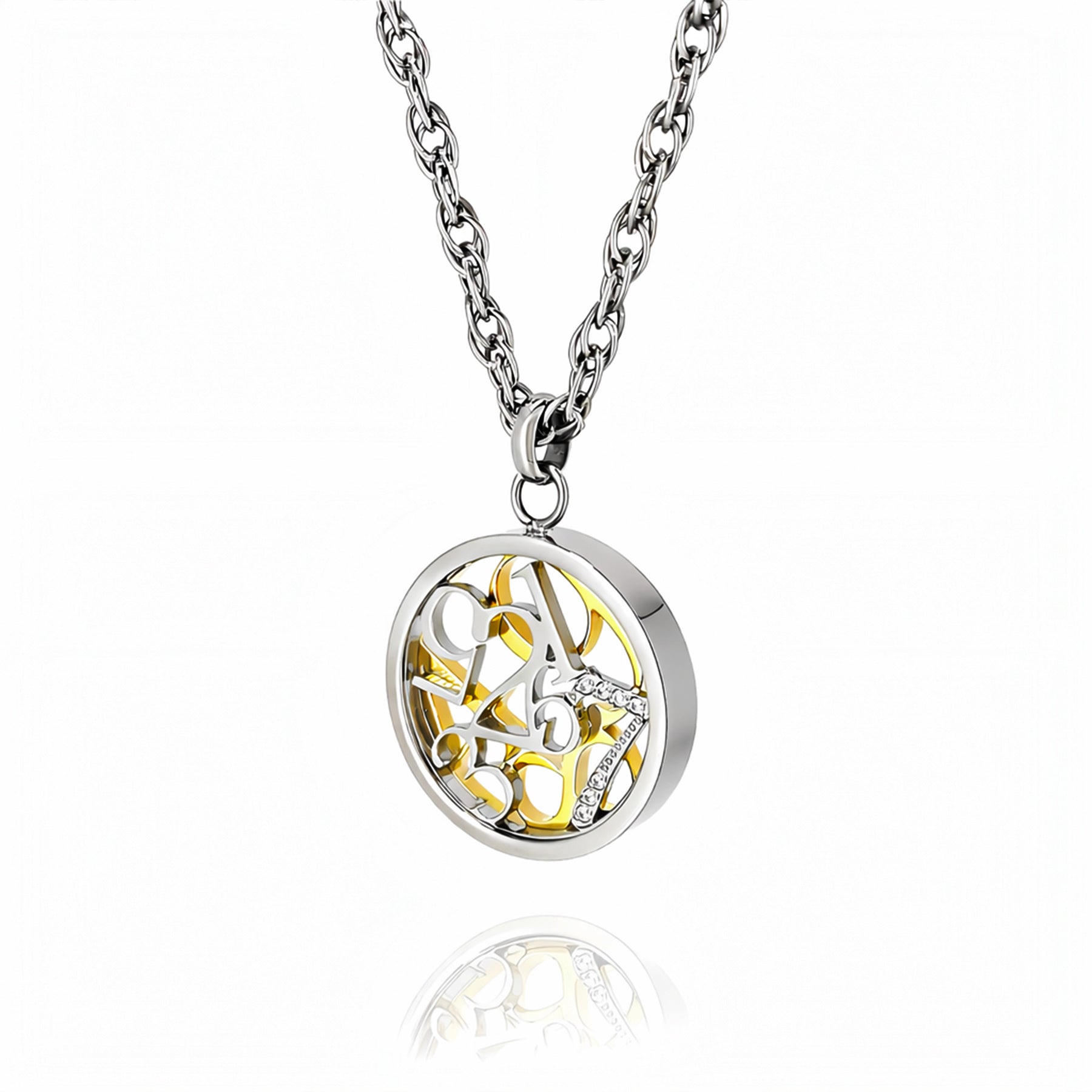 Number Coin Necklace