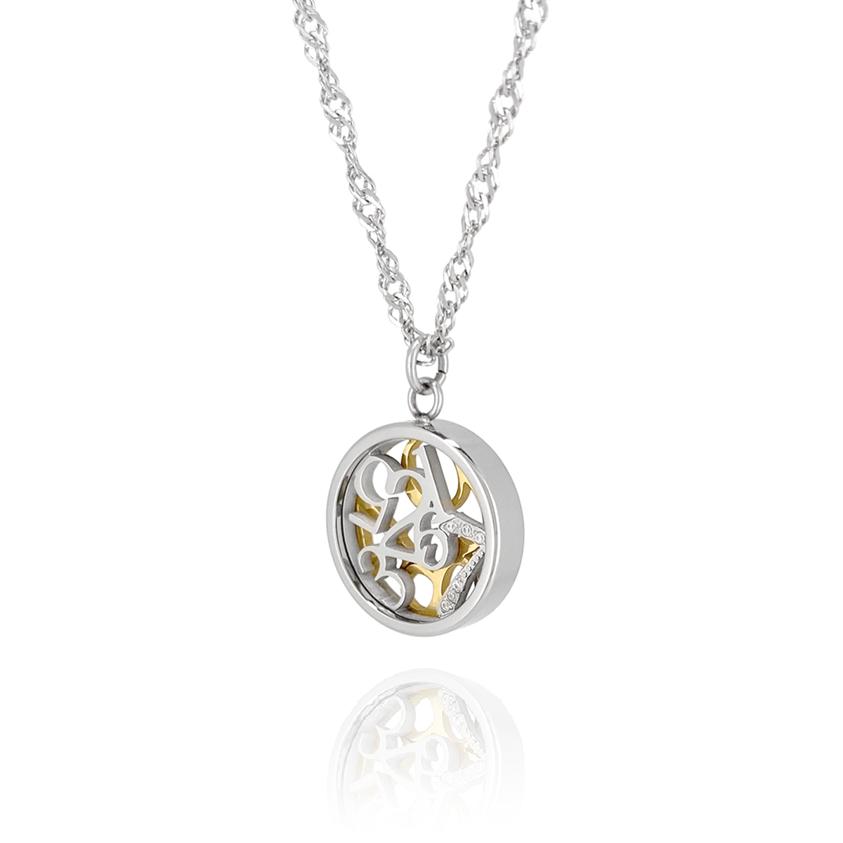 Number Coin Necklace
