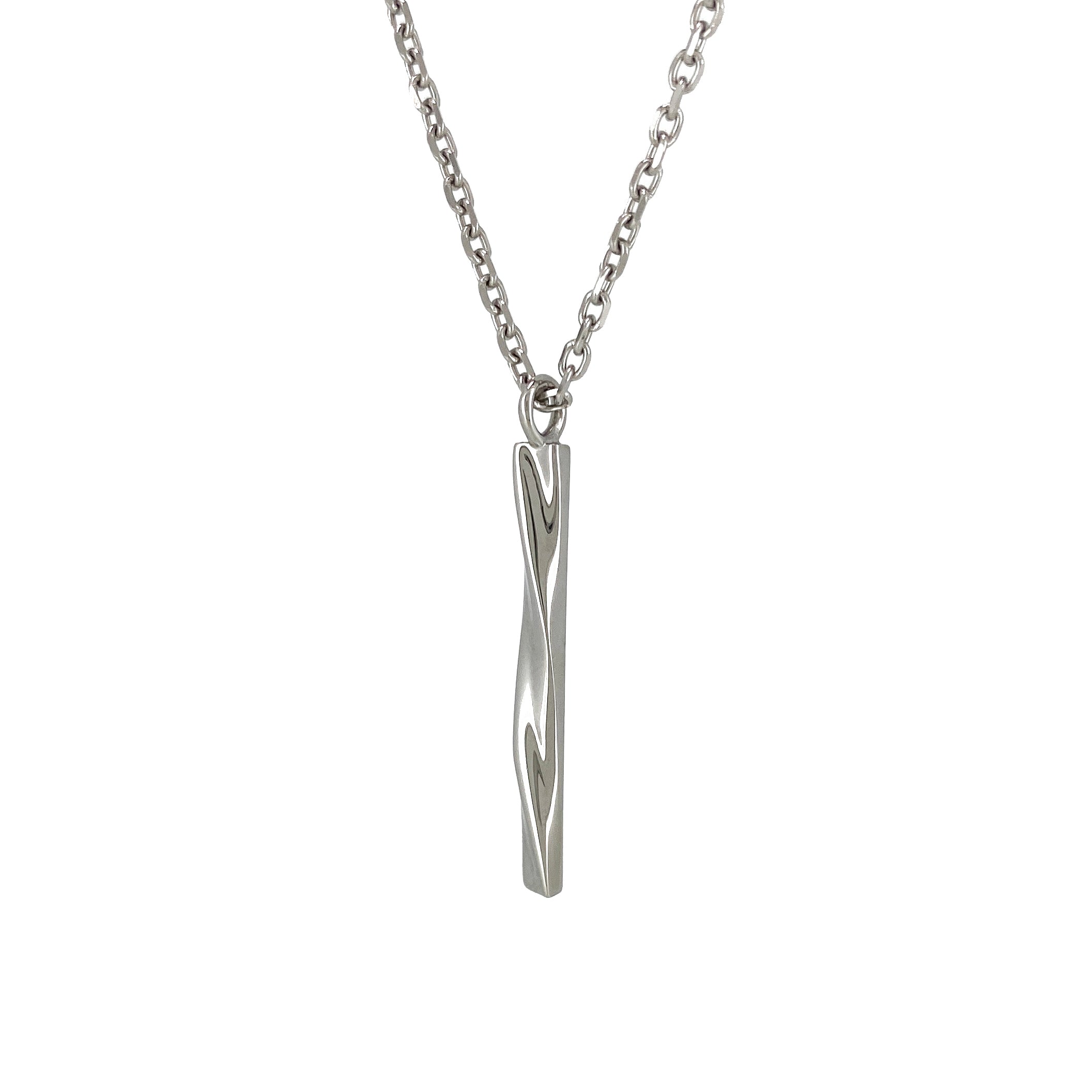 Wave Twist Bar Necklace