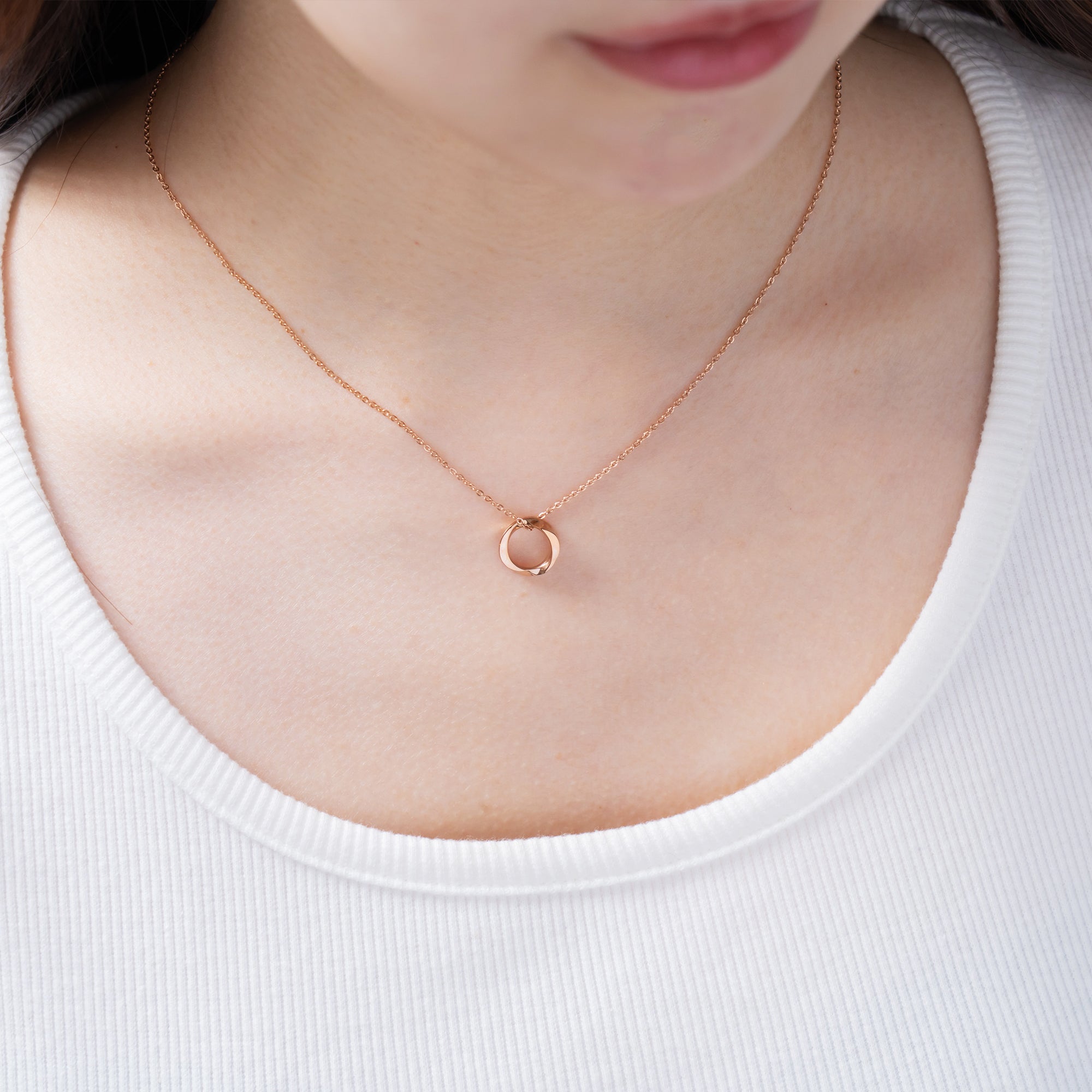 Twisted Ring Necklace
