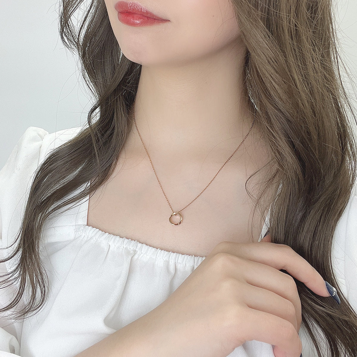 Twisted Ring Necklace