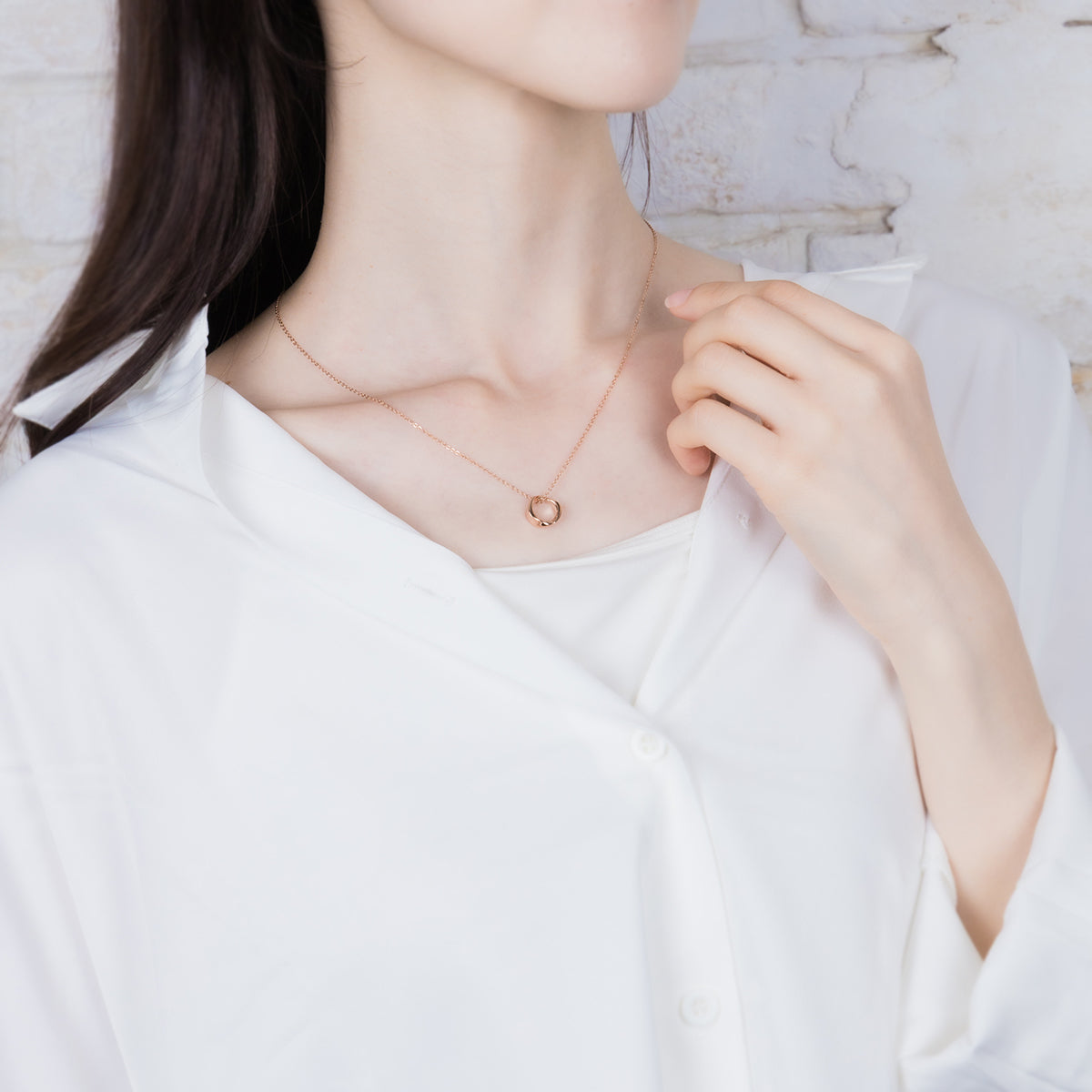 Twisted Ring Necklace