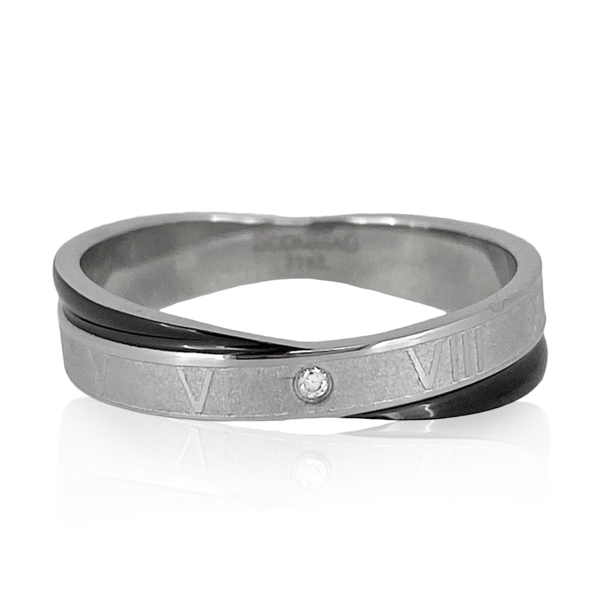Clock Number Cross Ring