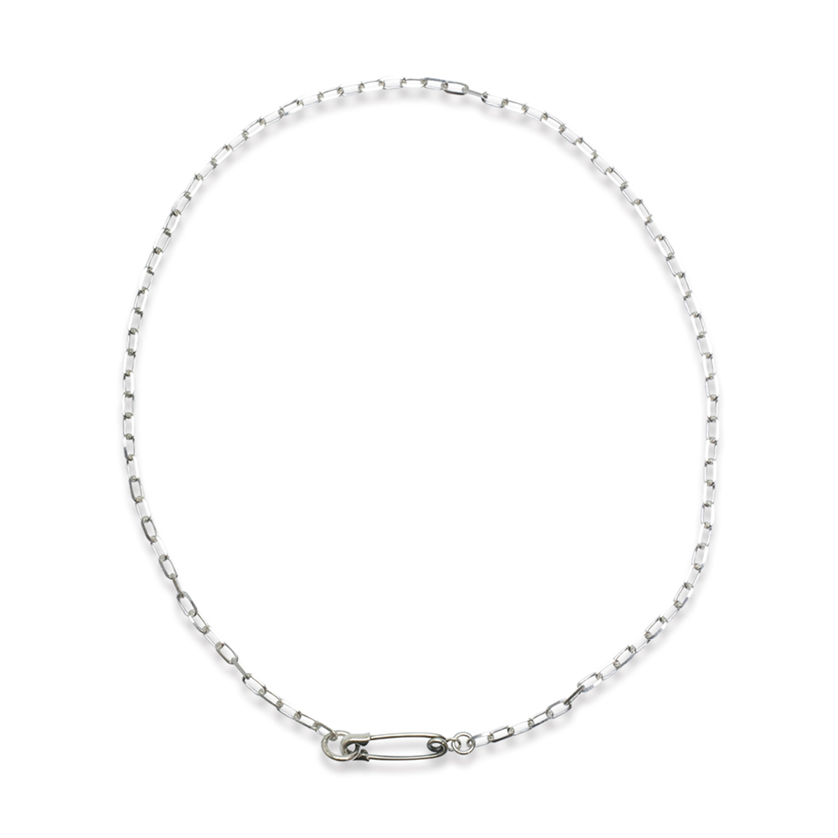 OFF THE WALL NEVER HURT YOU SAFETY PIN MINI NECKLACE