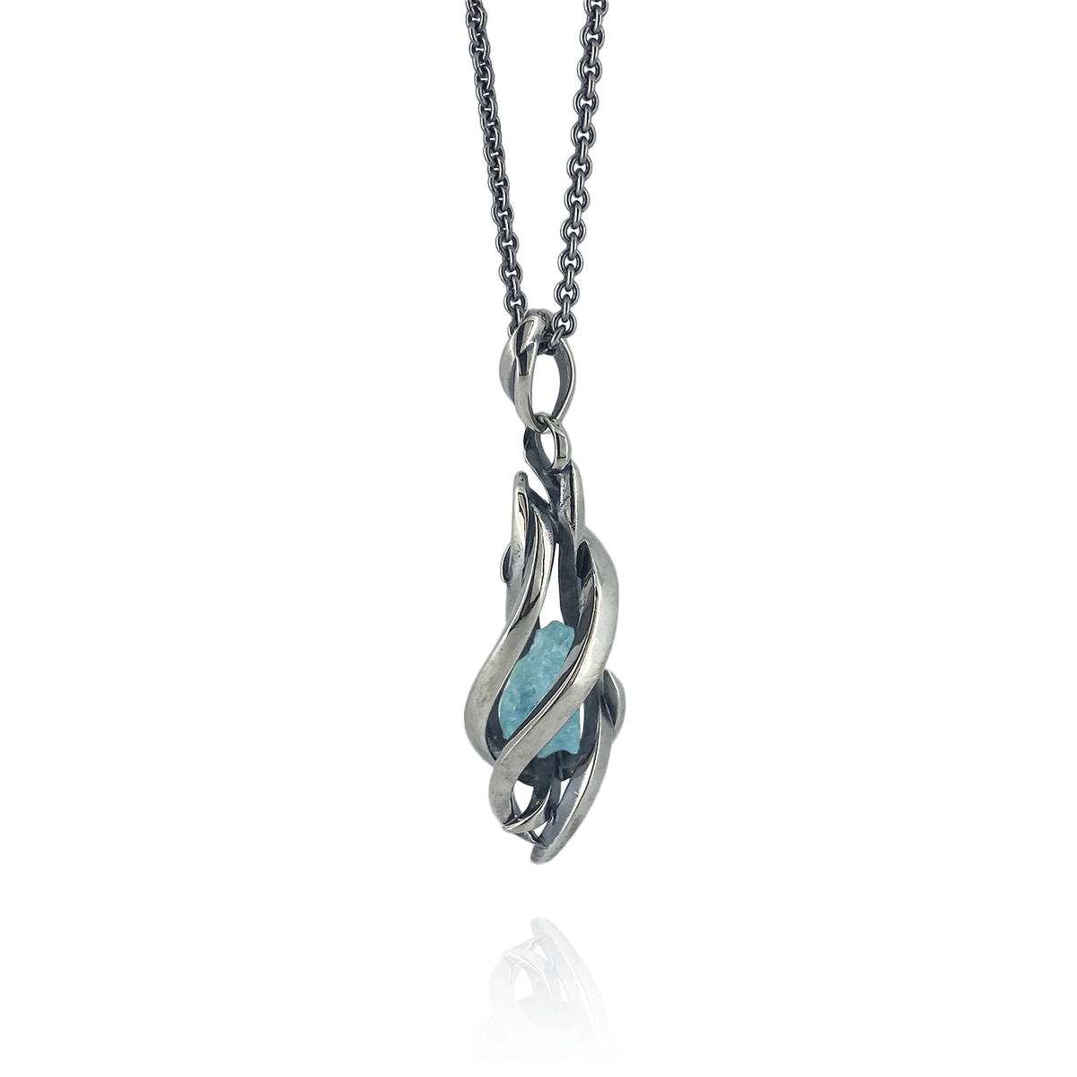 TENTACLES EDITION PENDULUM GEM STONE PENDANT AQUAMARINE