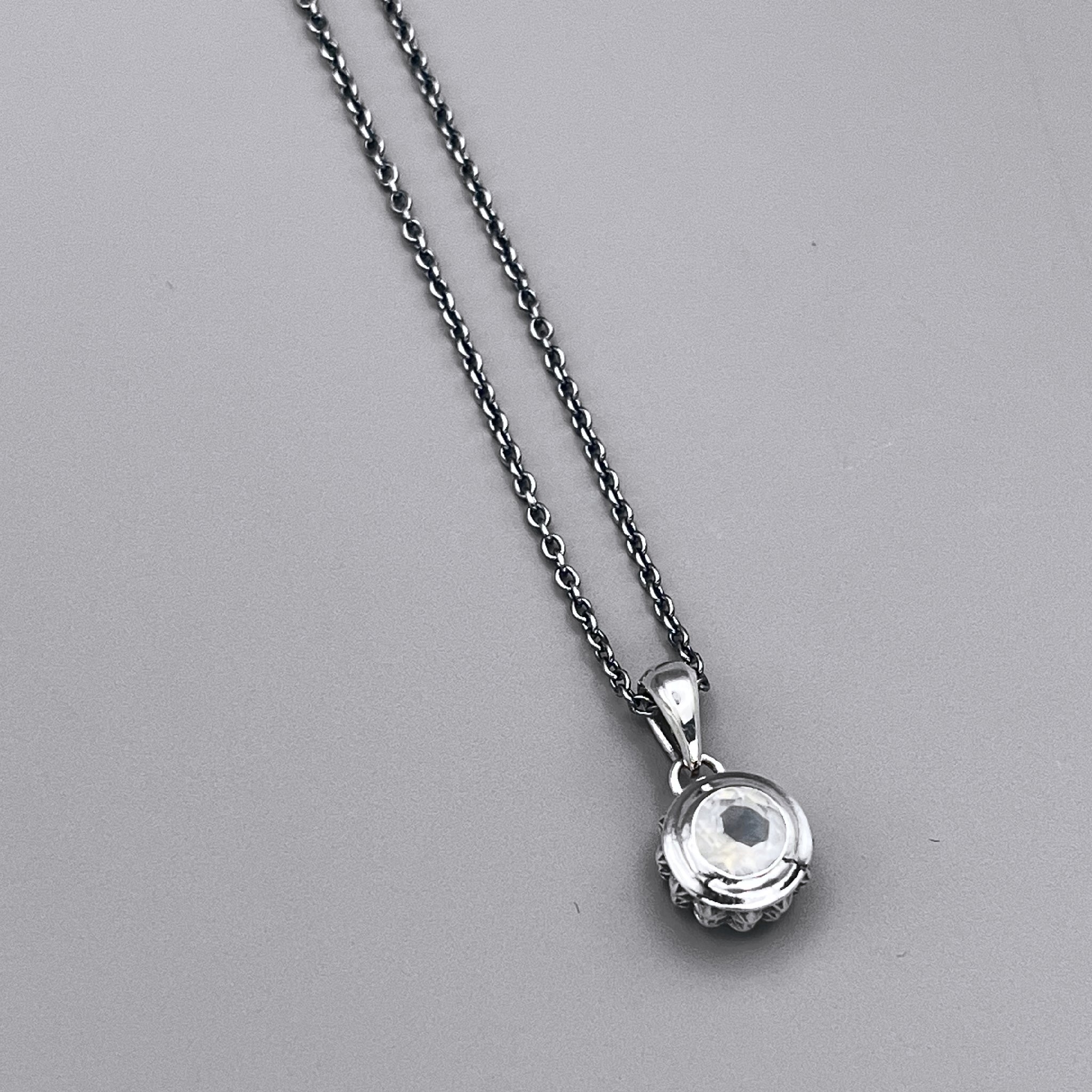 TRIPLE X STUDS SOLITAIRE BIRTHDAY 5mm STONE PENDANT