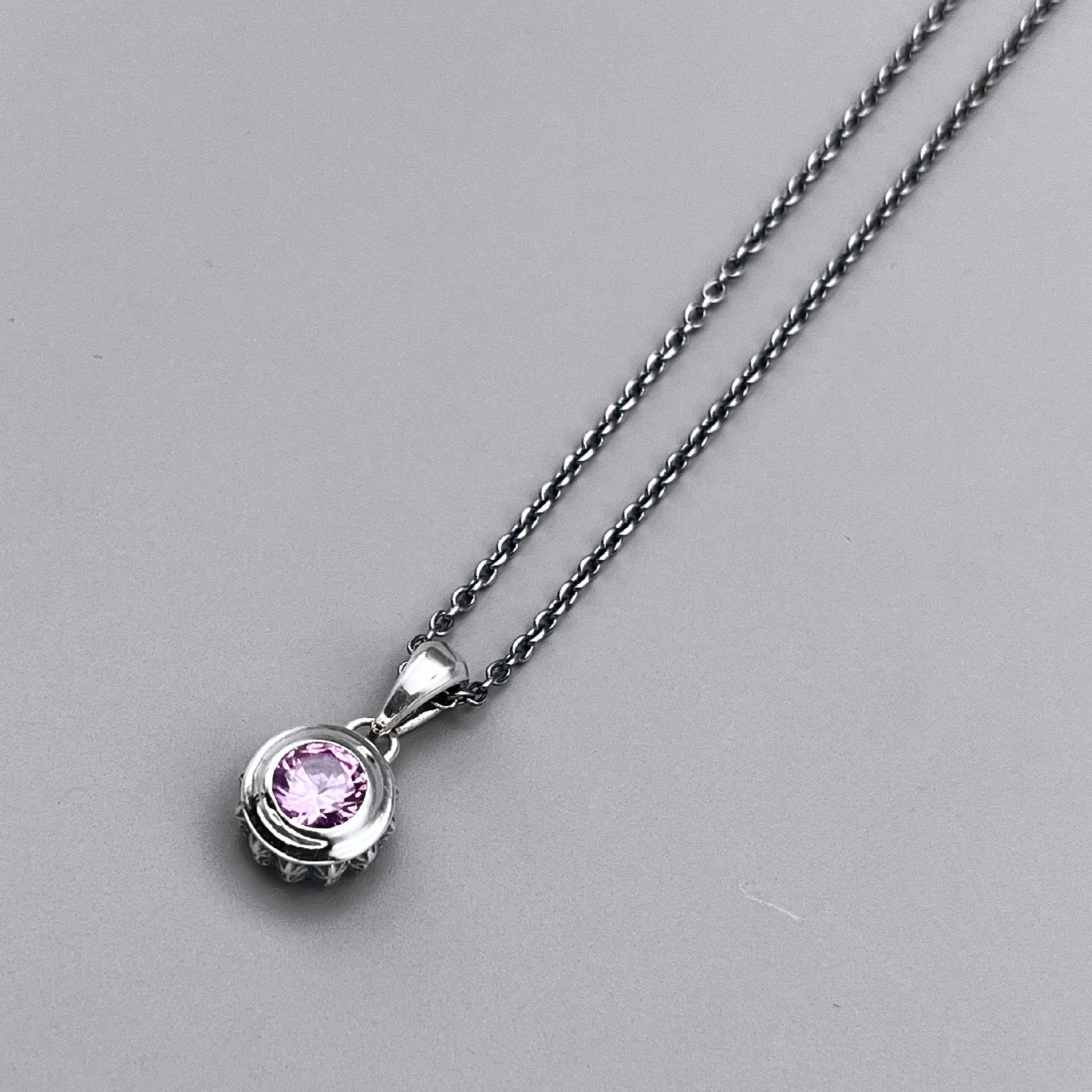 TRIPLE X STUDS SOLITAIRE BIRTHDAY 5mm STONE PENDANT