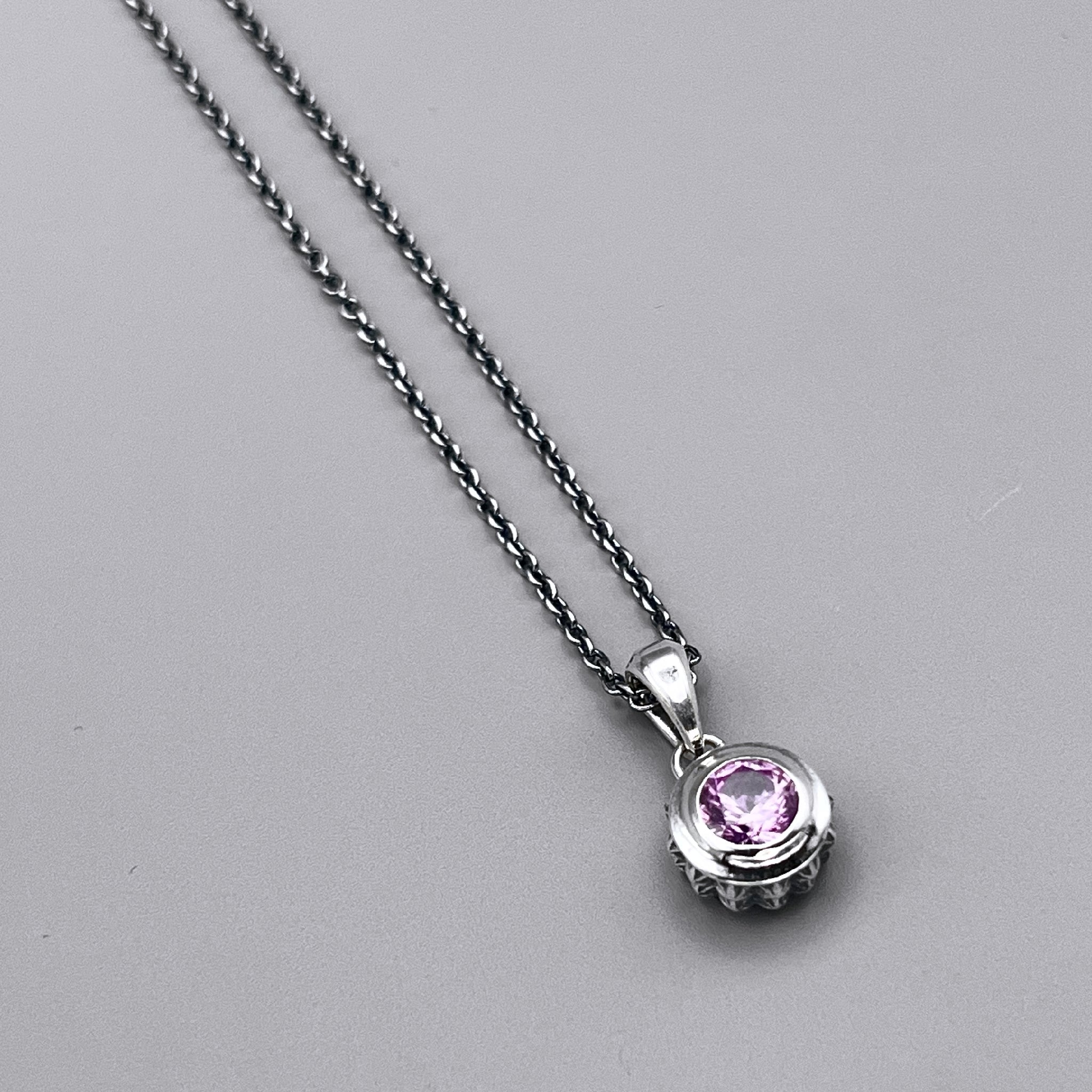 TRIPLE X STUDS SOLITAIRE BIRTHDAY 5mm STONE PENDANT