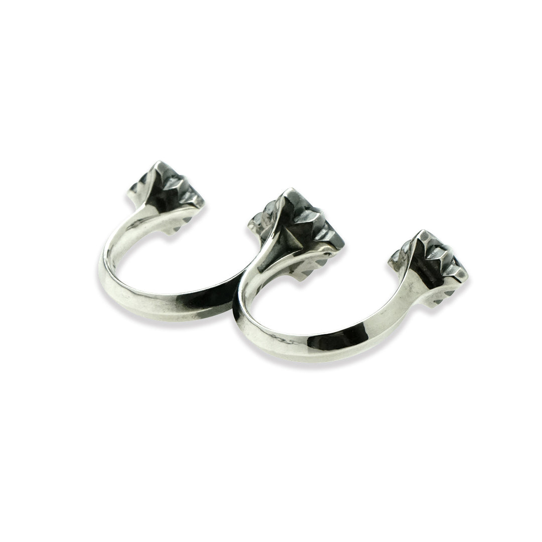 TRIPLE X 3 STUDS DOUBLE RING