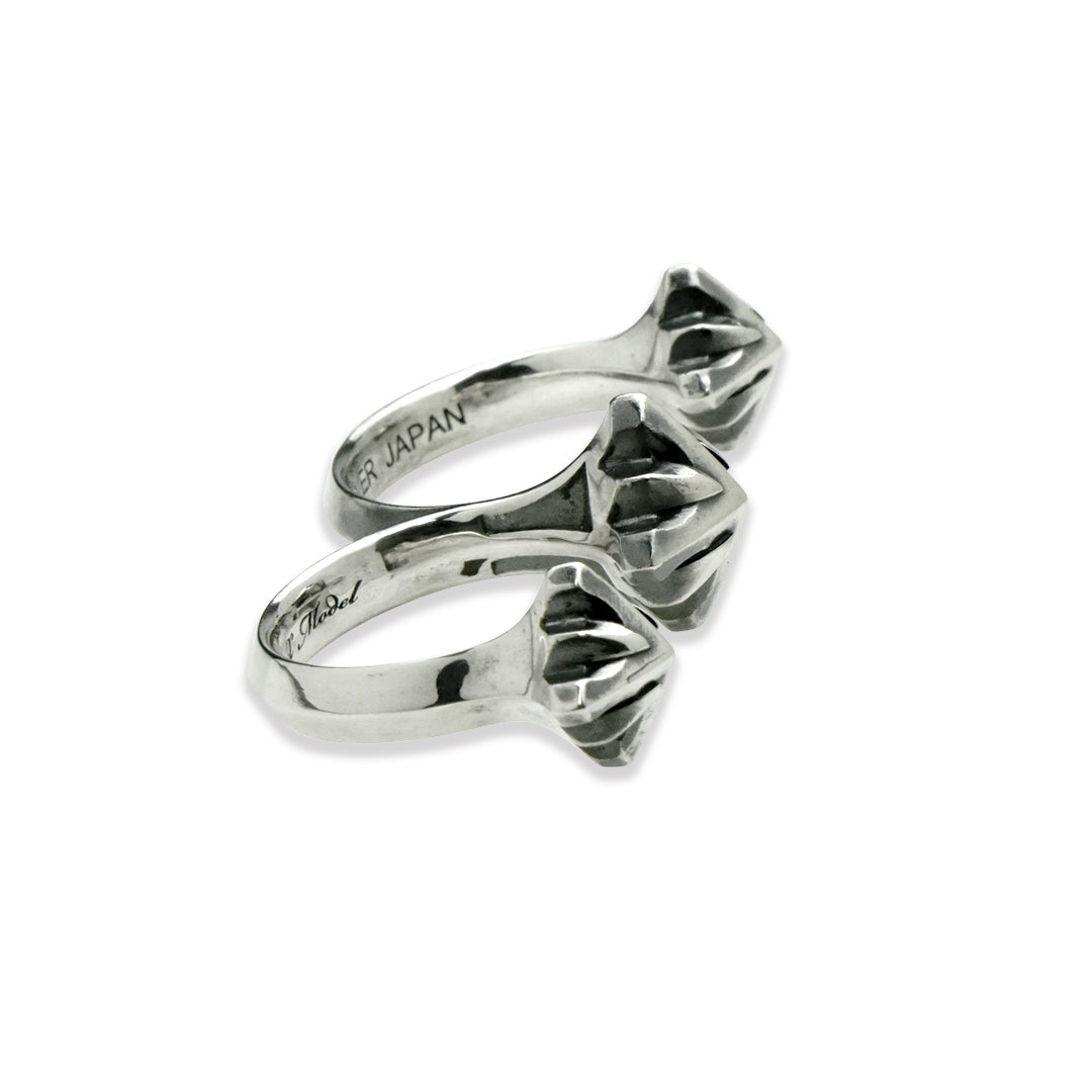 TRIPLE X 3 STUDS DOUBLE RING