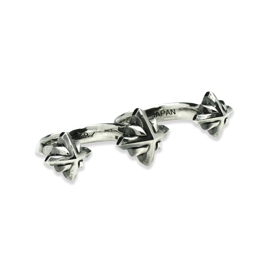 TRIPLE X 3 STUDS DOUBLE RING